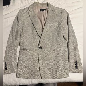 Ann Taylor cream and black blazer